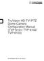 TruVision HD-TVI PTZ Dome Camera Configuration Manual (TVP-6101/ TVP-6102/ TVP-6103)