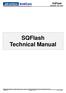SQFlash Industrial SD Card SQFlash Technical Manual