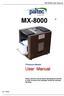 MX-8000 User Manual MX Rev