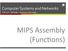 MIPS Assembly (FuncDons)