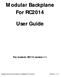 Modular Backplane For RC2014 User Guide
