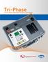 Tri-Phase. true 3-phase transformer turns ratio tester