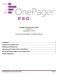 OnePager Pro Quick-Start Guide Version 6.1 September 12, Chronicle Graphics. All Rights Reserved.