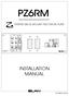 SYSTEM RACK MOUNT PRECISION PLATE INSTALLATION MANUAL P/N