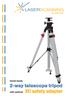 Quick Guide. 2-way telescope tripod. with optional 3D safety adapter
