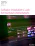 Software Installation Guide for Windows Workstations