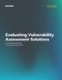 Evaluating Vulnerability Assessment Solutions