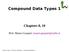 Compound Data Types 1