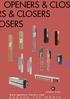 OPENERS & CLOS S & CLOSERS SERS