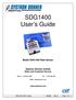 SDG1400 User s Guide