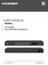 USER MANUAL MODEL: VS-44UHD 4x4 UHD Matrix Switcher