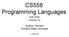 CS558 Programming Languages