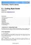 C Coding Style Guide Version 0.4