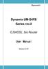 Dynamix UM-S4FB Series rev.2. G.SHDSL.bis Router. User Manual