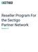 Reseller Program For the Sectigo Partner Network