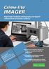 IMAGER Rapid high resolution photography and digital enhancement of forensic evidence