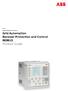 RELION PRODUCT FAMILY Grid Automation Recloser Protection and Control RER615 Product Guide