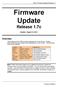 Firmware Update Release 1.7c