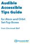 Audible Accessible Tips Guide