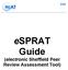 esprat Guide (electronic Sheffield Peer Review Assessment Tool)