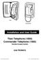 Titan Telephone (1066) Commander Telephone (1065) Standard keypad models