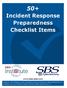 50+ Incident Response Preparedness Checklist Items.
