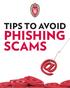 TIPS TO AVOID PHISHING SCAMS