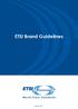ETSI Brand Guidelines