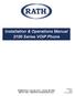 Installation & Operations Manual 2100 Series VOIP Phone