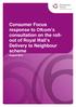 Consumer Focus response to Ofcom s consultation on the rollout of Royal Mail s Delivery to Neighbour scheme