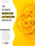 THE ULTIMATE MARKETING AUTOMATION CHECKLIST