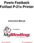 Powis Fastback Foilfast P-21x Printer