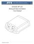 MODEL BP-325 Belt-pack Intercom Station User Manual I II