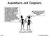 Assemblers and Compilers