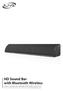HD Sound Bar with Bluetooth Wireless User s Guide for Model ITB105B v