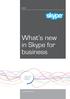 What s new in Skype for business