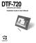 DTF-720. interactive pen display. Installation Guide & User s Manual