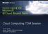Cloud Computing TDM Session