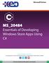 MS_ Essentials of Developing Windows Store Apps Using C#