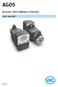 AG05. Actuator with CANopen interface User manual 055/18