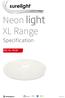 Neon light XL Range. Specification NE-XL-RGB. Rev2.0.
