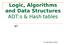 Logic, Algorithms and Data Structures ADT:s & Hash tables. By: Jonas Öberg, Lars Pareto