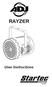 RAYZER. User Instructions