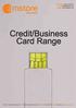 Credit/Business Card Range