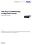 NEC Express5800/R320g Configuration Guide