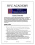 NFC ACADEMY COURSE OVERVIEW