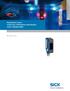 Photoelectric sensors W100 Laser, Photoelectric retro-reflective sensor, Standard optics