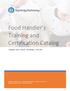 Food Handler s Training and Certification Catalog