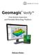 Geomagic Verify. First-Article Inspection and Portable Metrology Platform. Release Notes