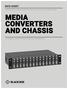MEDIA CONVERTERS AND CHASSIS
